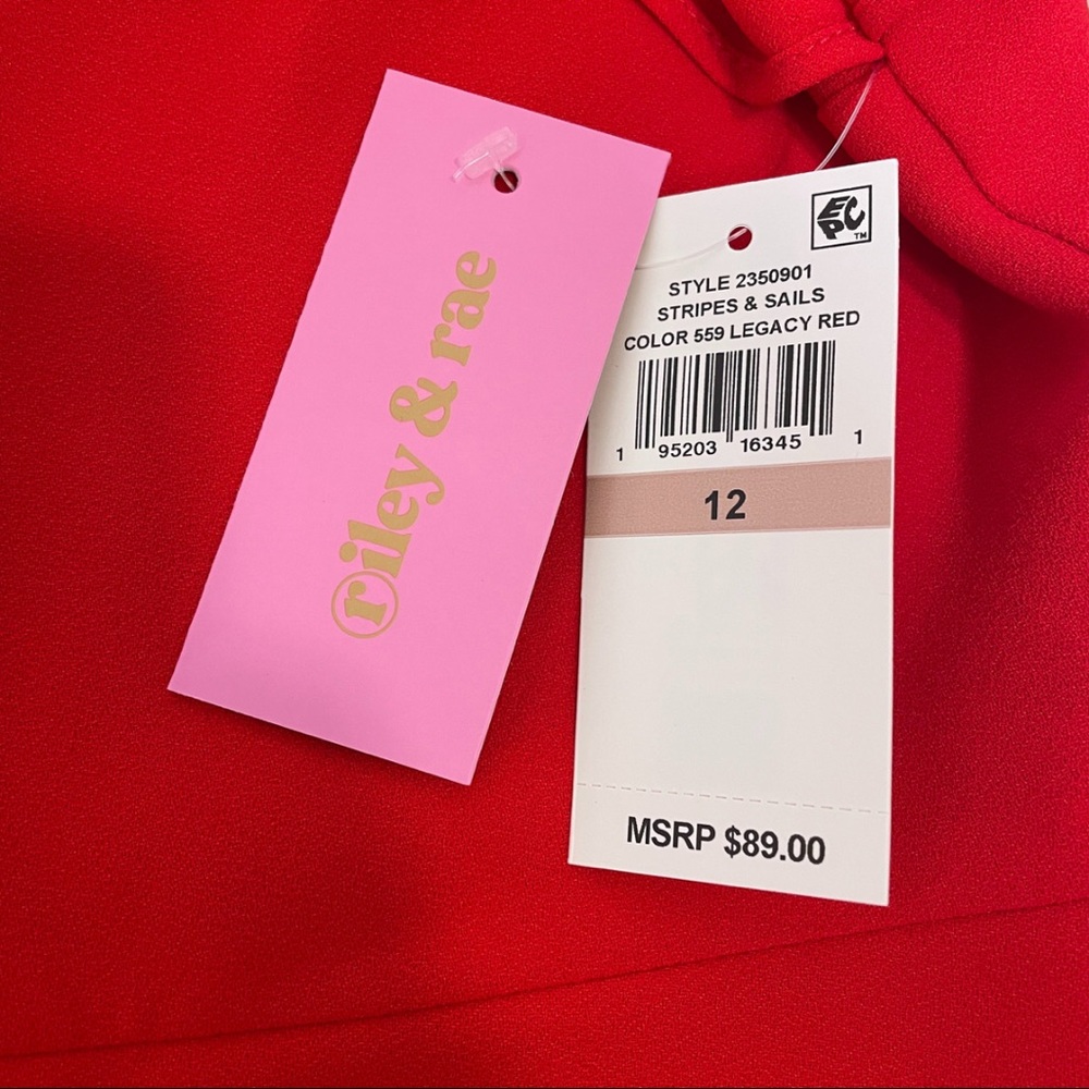 NWT Riley & Rae Little Red Dress (Multiple Sizes) - Picture 4 of 4